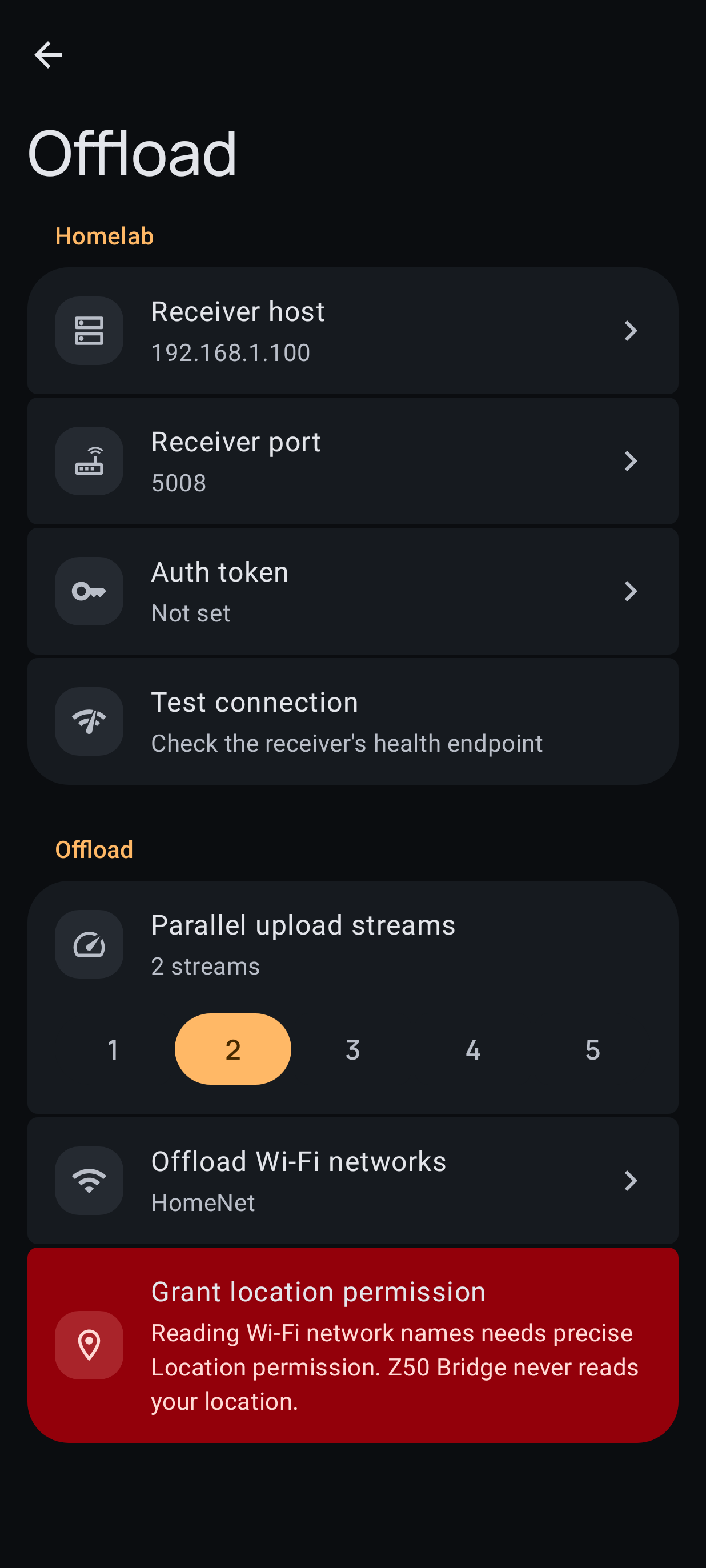 z50-bridge-settings